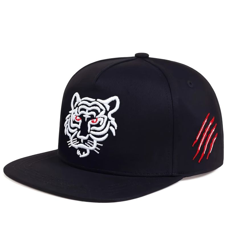 Hot Selling Tiger Pattern Baseball Cap Versatile Peaked Cap For Men And Women_voghion.com