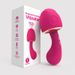Small Body Big Power Heating Realistic Vibrating Woman Masturbation Portable Mushroom Sucking Vibrator Massager_voghion.com