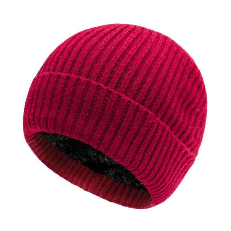 Hierscht a Wanter Nei Strickmütz Casual Männer a Fraen Waarm Wollmütz Plüsch Ski Verdickt Ouer Schutz Wollmütz_voghion.com