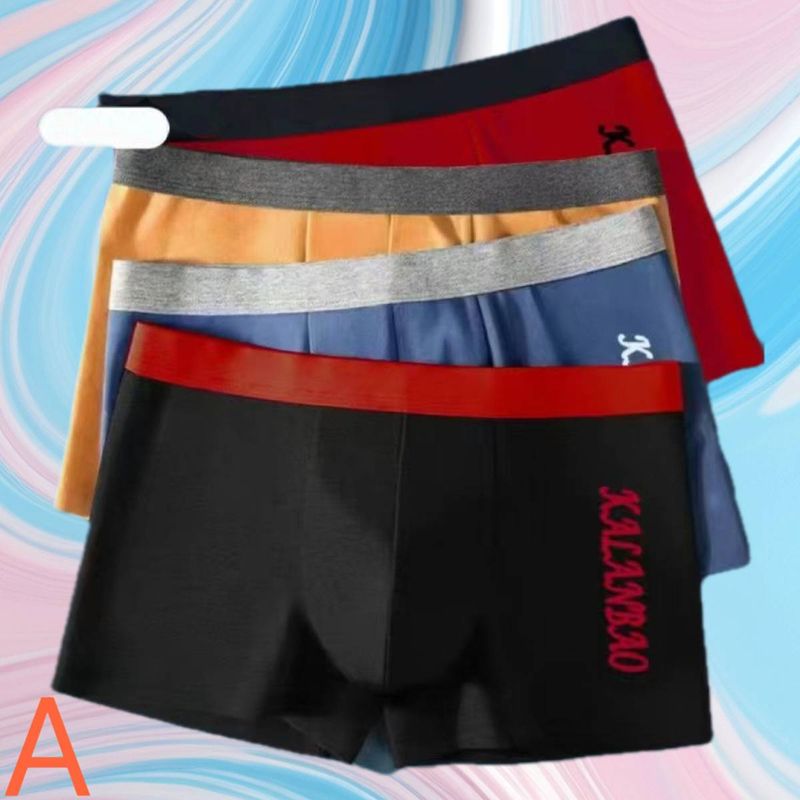 Značkové 4ks pánské spodní prádlo Graphene 3A antibakteriální kalhotky Ice Silk pánské boxerky savé vlhkost savé elastické pánské kalhotky_voghion.com
