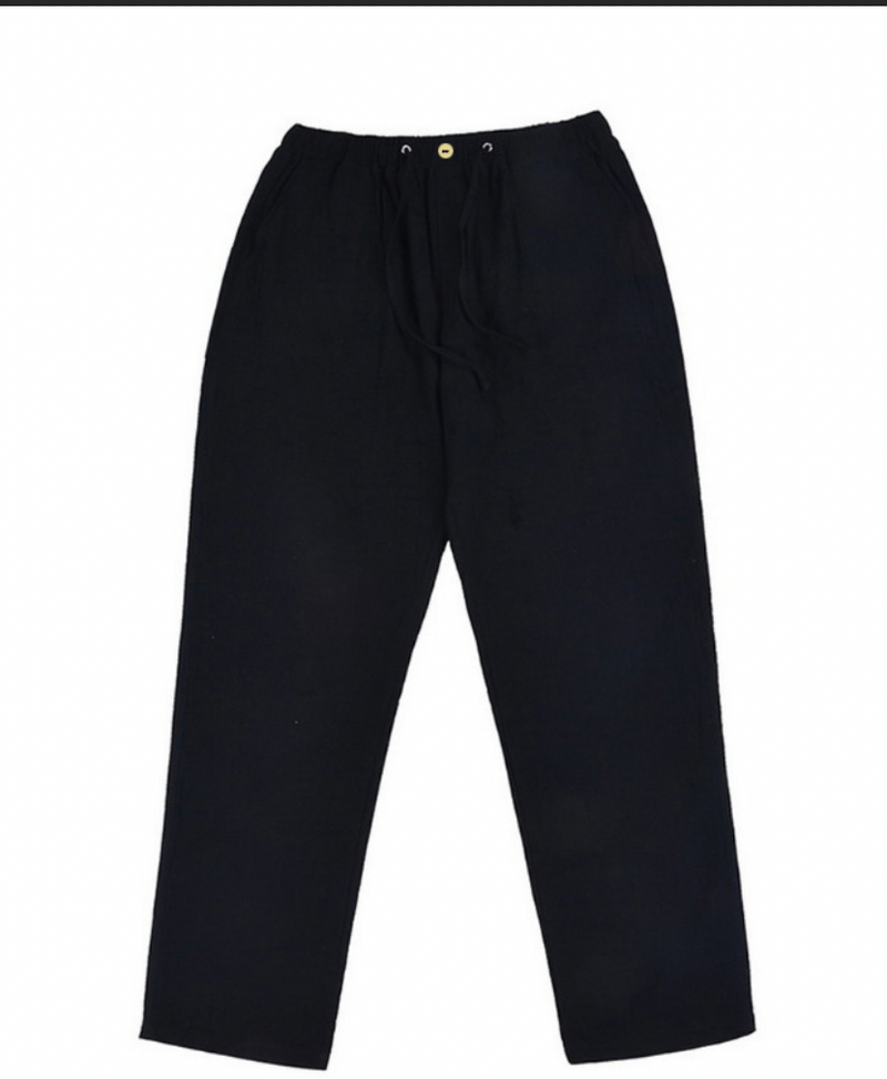 Pantaloni di lino casual larghi e leggeri da uomo Pantaloni comodi per la casa casual_voghion.com