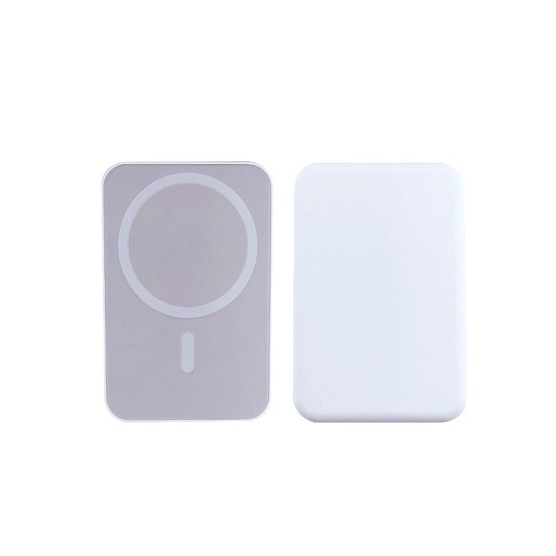 Ultradünnes magnetisches Kabelloses, geeignet für schnelles Aufladen von iPhone und Android, mobile Powerbank mit großem Kapazitätsclip auf der Rückseite_voghion.com