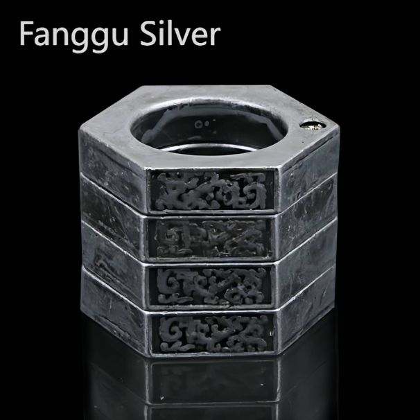 Vintage Self-Defense Ring - Copper Anti-Wolf Ring With Window Breaker For Outdoor, EDC & Personal Safety (Men & Women)_voghion.com