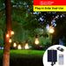 Solar-Powered S14 Camping Lantern String Lights, Outdoor Waterproof IP65, Decorative Tungsten Bulbs For Garden, Patio, Christmas_voghion.com