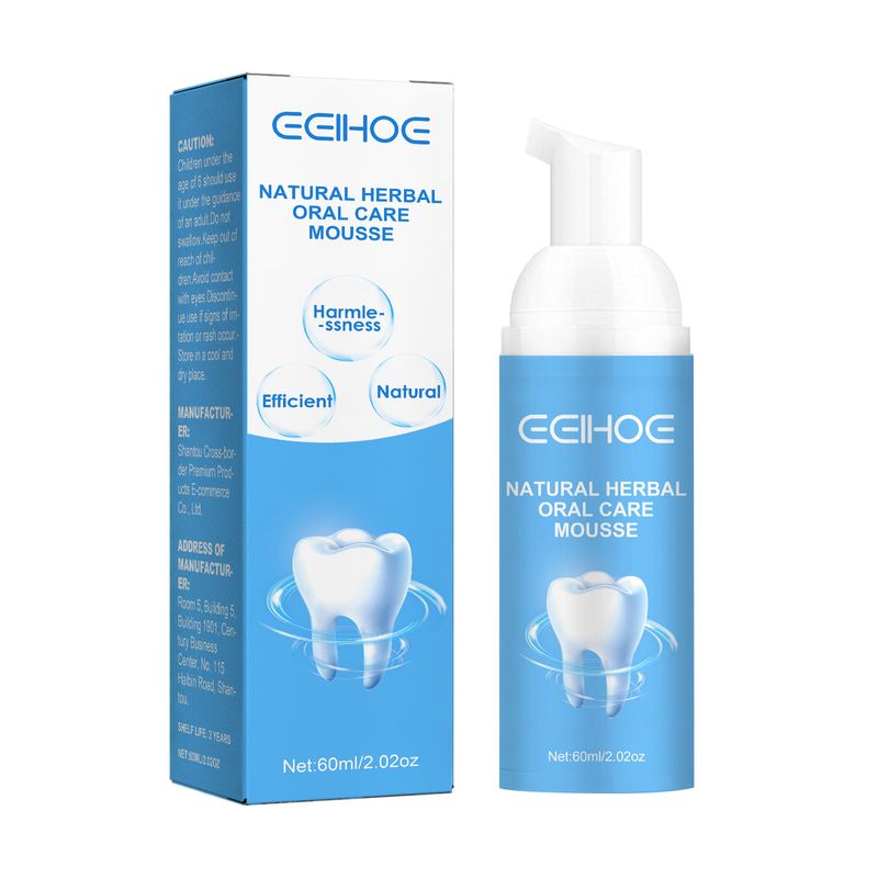 Mousse din plante frumoase pentru curățarea în profunzime a petelor și petelor dentare, albirea și albirea dinților, Br revigorant,_voghion.com