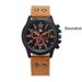 OLEVS Men's Quartz Watch Fashion Simple Business Belt Quartz Watch_voghion.com