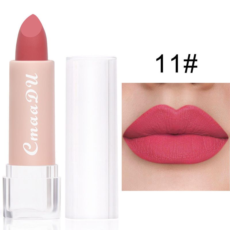 【Spot】14 kleuren lippenstift matte waterdichte schoonheid make-up langdurige lippenstift cosmetica_voghion.com