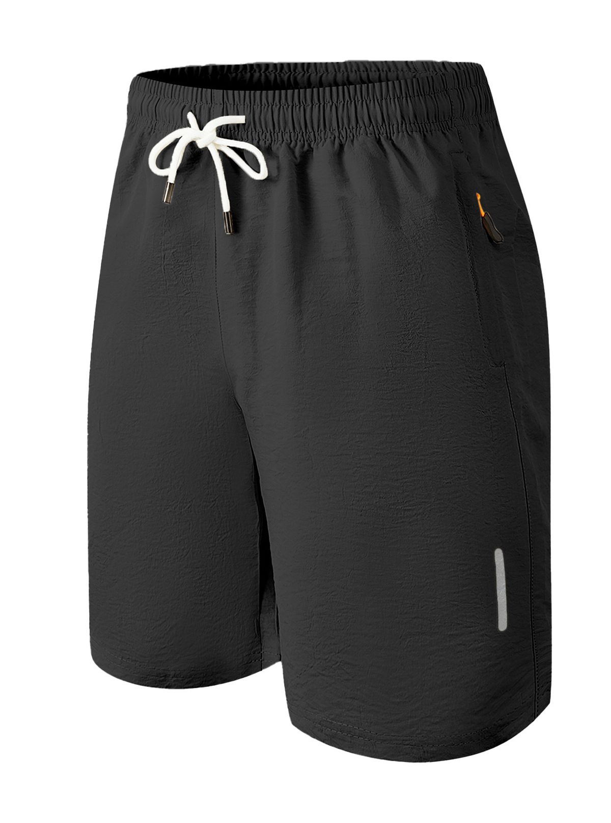 Herrenbekleidung, die sich mit europäischen und amerikanischen schnell trocknenden Shorts befasst, gewebte Reißverschlusstasche, taktischer Lagerbestand, Strandshorts für Herren_voghion.com