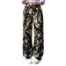 Dametøj Nye afslappede bukser med print til kvinder Moderigtige lige overalls_voghion.com