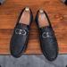SHLIANG Brand Men Loafers Leather Casual Shoes Men Flats Lightweight Driving Boat Shoes Male Footwear X0043_voghion.com