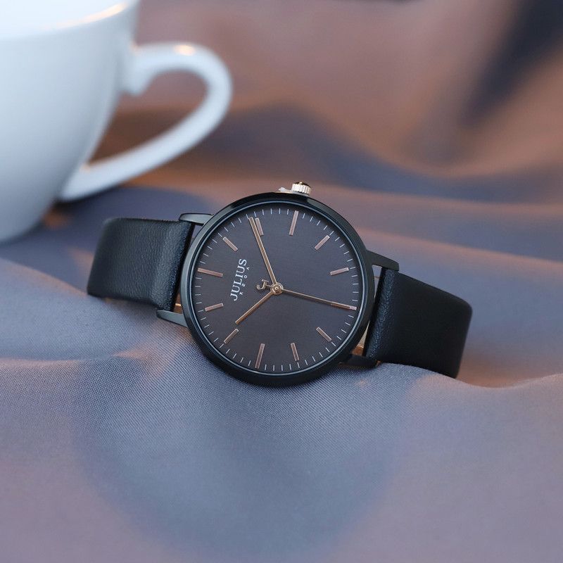 Regalo elegante e alla moda Ladies Student Cinturino in pelle di alta qualità Orologio casual da lavoro rotondo vintage al quarzo impermeabile_voghion.com