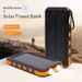 Power Bank solare da 20000 mAh con bussola - Caricabatterie portatile impermeabile per esterni per campeggio, escursionismo, emergenza_voghion.com