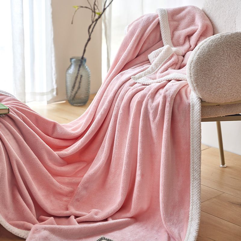 Premium Heavyweight Flannel Blanket - Ultra Soft & Warm Milk Fleece Throw High GSM Cozy Blanket For Bed & Sofa (150x200cm, Solid Color)_voghion.com