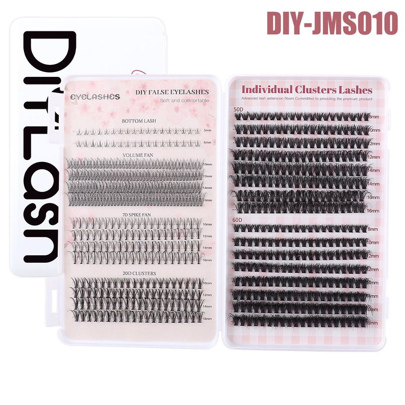 False Eyelashes Eyelash Book DIY Single Cluster False Eyelashes Natural Fluffy Thick 30D40D Segmented Eyelash Book Set_voghion.com