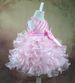 Mother & Kids new style girl flower princess dress bow beaded baby dress flower girl wedding dress tutu skirt_voghion.com