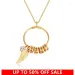 Collane con ciondolo Collana con perline in acciaio inossidabile Nome inciso personalizzato per donna Ciondolo Sidn22_voghion.com