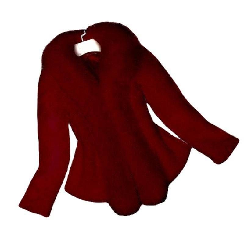 Women's Clothing fur coat women's medium and long mink fur coat short coat_voghion.com