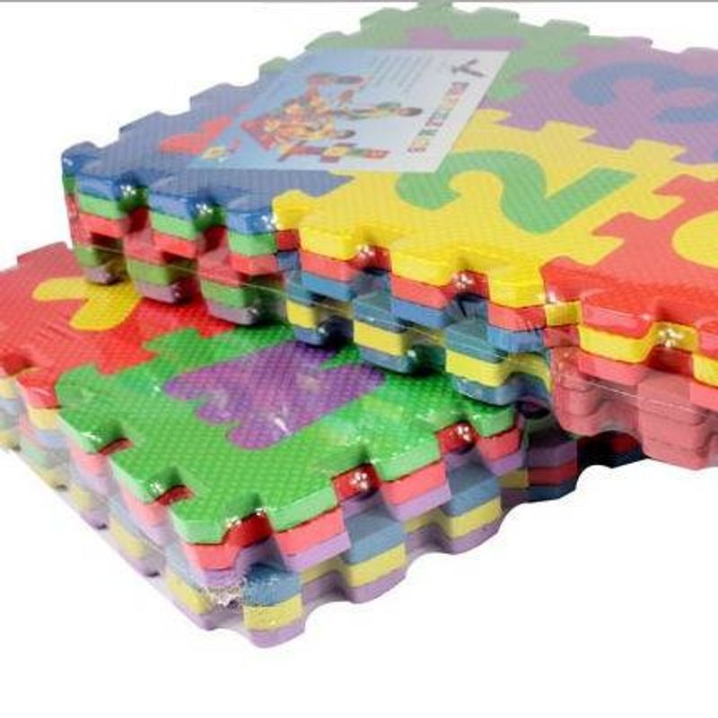 Tappetino in schiuma per bambini con puzzle di alfabeto e numeri, giocattoli educativi, 12*12 cm, 36 pezzi per confezione_voghion.com