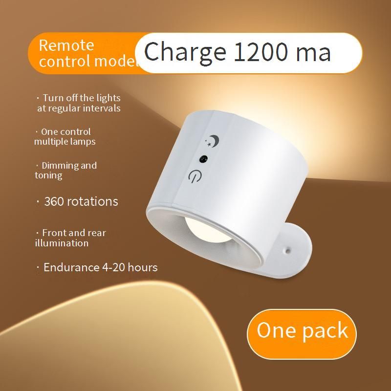 Oplaadbare magnetische wandlamp - Draadloze afstandsbediening Geen bedrading nodig Verstelbaar sfeerlicht_voghion.com