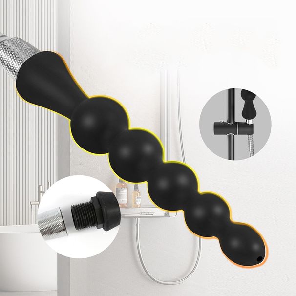 Irrigatore per clistere in silicone a 5 sfere, tappo anale con perline a strappo per camera posteriore, dispositivo per la pulizia anale_voghion.com