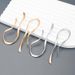Orecchini pendenti esagerati in metallo con linee irregolari per donna, orecchini asimmetrici intrecciati color oro minimalisti, gioielli regalo_voghion.com