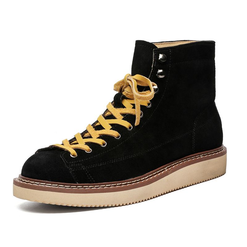 Retro Martin Boots High-End-Herrenstiefel mit dicken Sohlen, erhöhte Lederschuhe, lässiger Werkzeugstil, High-Top-Boardschuhe_voghion.com