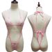 Maillot de bain une pièce sexy en maille transparente à trois points pour femme_voghion.com