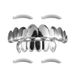 Hip Hop Gold Plated 8 Grillz Halloween Teeth Grills Props_voghion.com