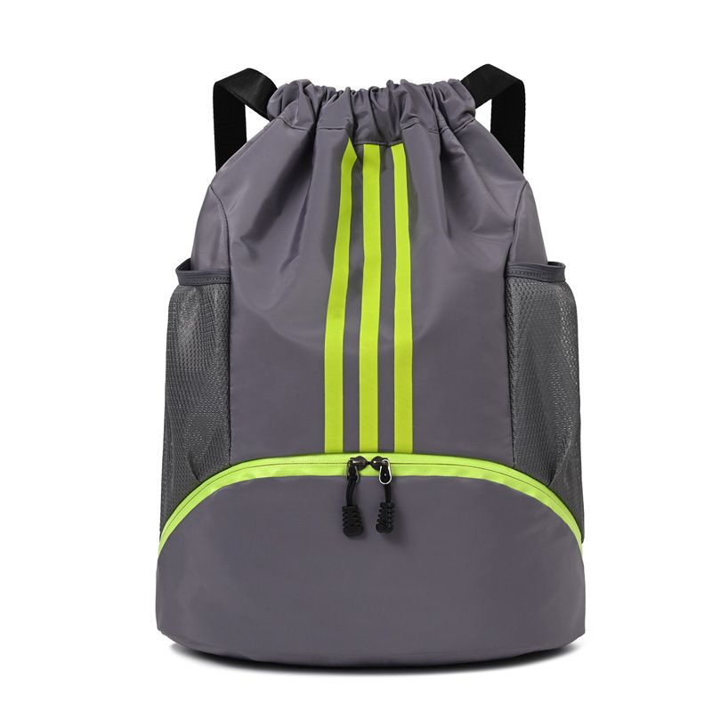 Basketballtasche, Trainingstasche mit Kordelzug, Rucksack mit Kordelzug, wasserdicht, Nass- und Trockentrennung, Schwimmtasche, Fitness-Aufbewahrungstasche für Bälle_voghion.com