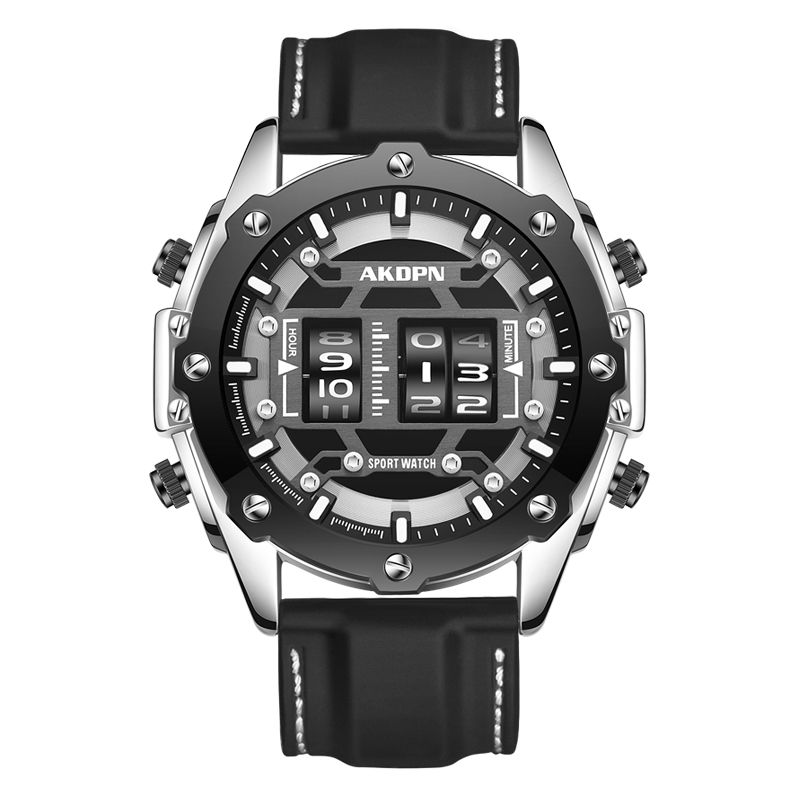 Personalized Trendy Youth Watch Roller Rotation Creative Multi Functional Technology Sense Men's Watch_voghion.com