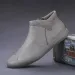 Winter Men's Boots, Slip-On Casual High-Top Shoes With Thick Leather 4 C7ddc_voghion.com