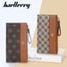 Fashionable New Trend Versatile Women's Patchwork Printed Large Capacity Multi Card Mobile Phone Bag with Zipper Handle_voghion.com