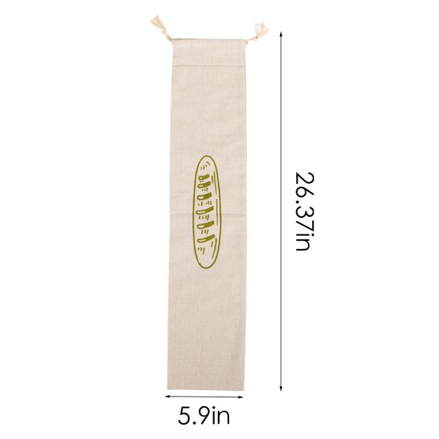 Linnebrödspåsar Återanvändbar dragsnörepåse för limpa Hemlagad hantverksbrödförvaringspåse Linnebrödpåsar för baguette_voghion.com