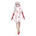 Halloween Party Cosplay Kostüm Bühnenleistung Uniform Versuchung Weiß Blutige Horror Krankenschwester_voghion.com