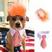 Halloween Costume Set New Pet Dog Bow Tie Funny Supplies Cat Wig_voghion.com