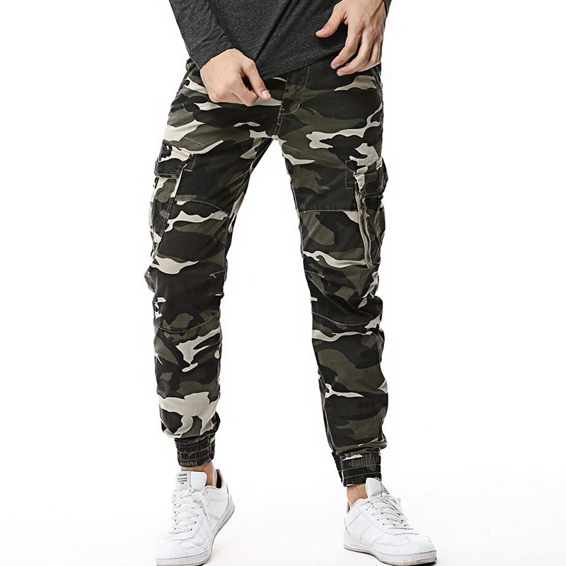 New Product: 2025 Spring/Summer Men's Casual Camouflage Pants, Work Pants, Mid Waist Pants, Multi Color Youth Spot Hair Collection_voghion.com