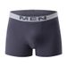 Boxer da uomo, tinta unita, semplici, alla moda, casual, con elastico in vita._voghion.com
