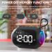 Mini Portable FM Radio Dual Alarm Clock LED Display Radios Receiver RGB Light Bluetooth Subwoofer TF Card USB MP3 Music_voghion.com