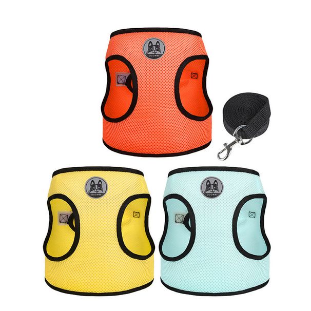 3 Pcs, Leash Set Small Dogs, Harness Puppies And Cats, Breathable Mesh Vest, Chest Strap, Products For Chihuahuas, By PawParty Store_voghion.com