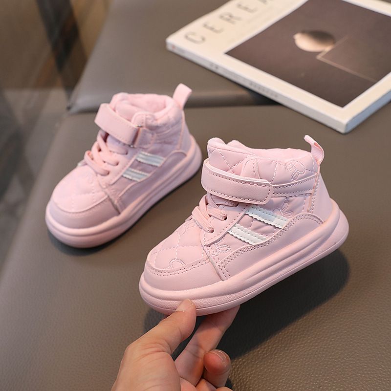 Chaussures enfant Baskets enfant Chaussures fille Chaussures à pain Chaussures bébé enfant garçon avec chaussures de planche en peluche_voghion.com