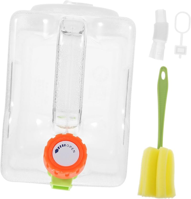 1set Outdoor Water Storage Container With Tap Portable Water Bucket For Camping Hiking And Travel Lightweight And Convenient For Outdoor Activities_voghion.com