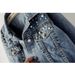 ChicShe Women's Denim European Style Plus Size Beaded Rhinestone Coat Trendy Student Light Blue Loose Jacket_voghion.com