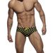 New Men's Triangle Swim Trunks Color Block Star Print Sexy Stretch Beach Bikini Briefs For Men_voghion.com