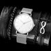 Nuovo orologio da uomo casual alla moda con cintura in rete all'ingrosso semplice e caldo in vendita + bracciale 4 pezzi set orologio da uomo orologio al quarzo_voghion.com