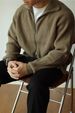Men’s Chunky Knit Zip-Up Cardigan – High Neck Winter Sweater (Breathable Cotton, 5 Sizes, Minimalist Design, Anti-Wrinkle, Machine Washable)_voghion.com