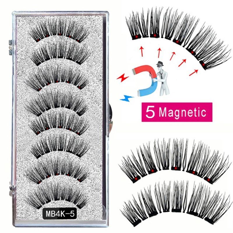 Set de 5 perechi de gene magnetice - Gene false reutilizabile cu cleme pentru purtare zilnică (ușor de aplicat)_voghion.com