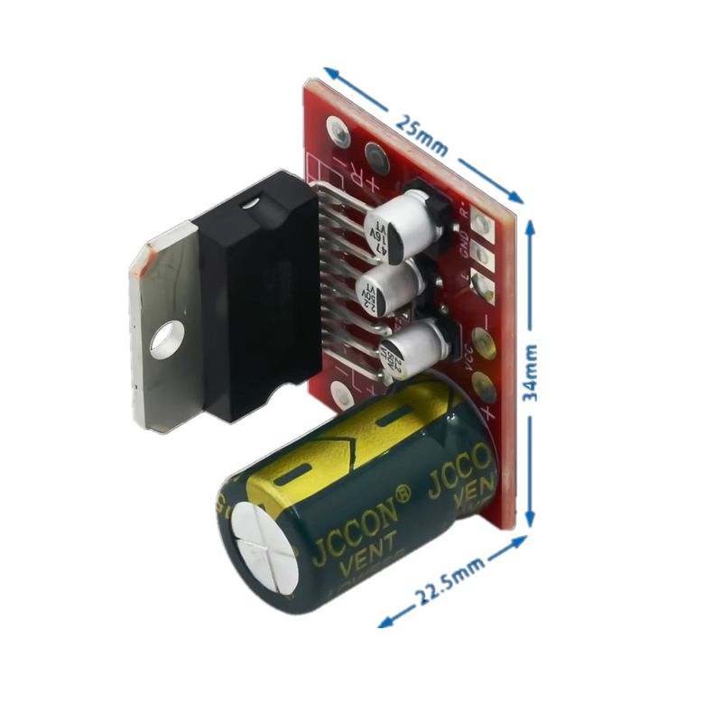 CD7379 Effektforstærkerkort 2.0 Dobbeltkanals Stereo 2 * 39W Power Super TDA7297/7377 DC Strømforsyning_voghion.com