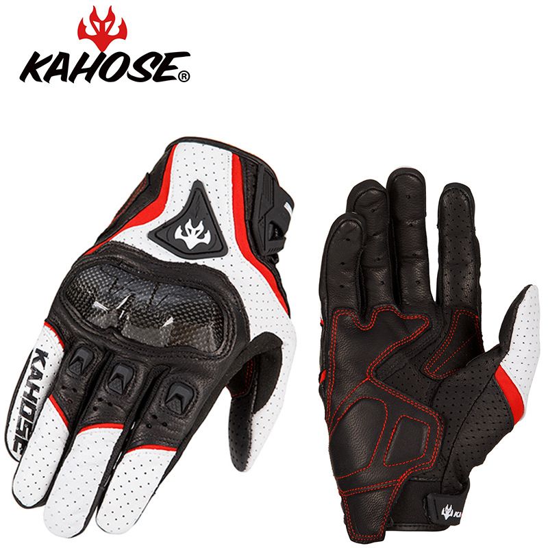 Cycling Gloves Sheepskin Touch Screen Motorcycle Gloves_voghion.com