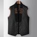 Pulse Men's Vest Autumn Winter White Goose Knitted Collar Warm Youth Sleeveless Down Jacket Inner Wear Can Be Worn Alone_voghion.com