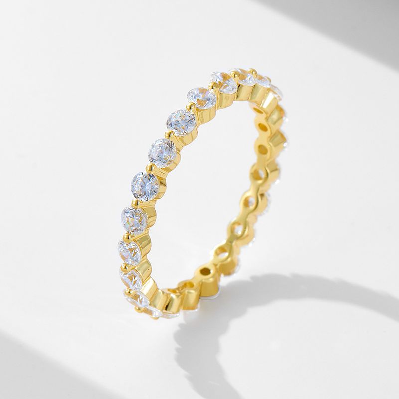 Set di anelli classici da donna, in argento 925, con combinazione di anelli leggeri di lusso, di alta gamma_voghion.com
